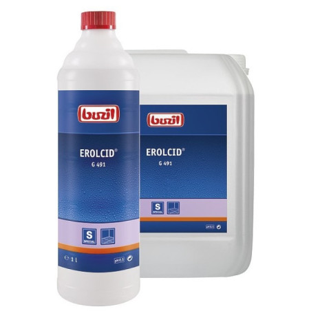 EROLCID G491 DECAPANT ACIDE POUR SURFACES POREUSES TELLES QUE GRES CERAME PH:0.5 FLACON DE 1L