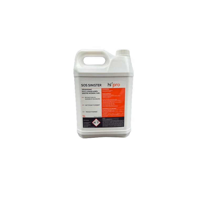 SOSSINISTER DEGRAISSANT MULTI USAGES CONTACT ALIMENTAIRE PH13 BIDON DE 5L (DG3110)