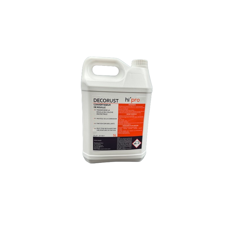 DECORUST CONVERTISSEUR DE ROUILLE PH0.6 BIDON DE 5L