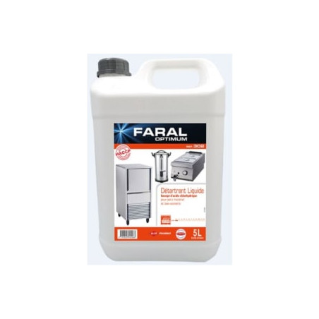 FARAL OPTIMUM 302 LIQUIDE DETARTANT MACHINE LAVE VAISSELLE BIDON 5L