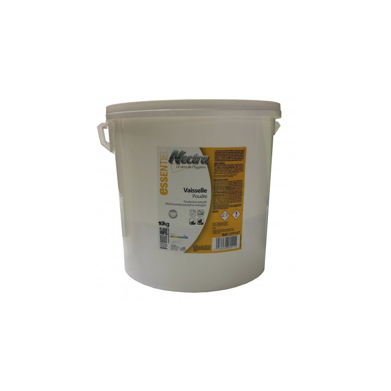NECTRA ESSENTIEL POUDRE VAISSELLE POUR LAVAGE EN MACHINE SEAU DE 10GK 
