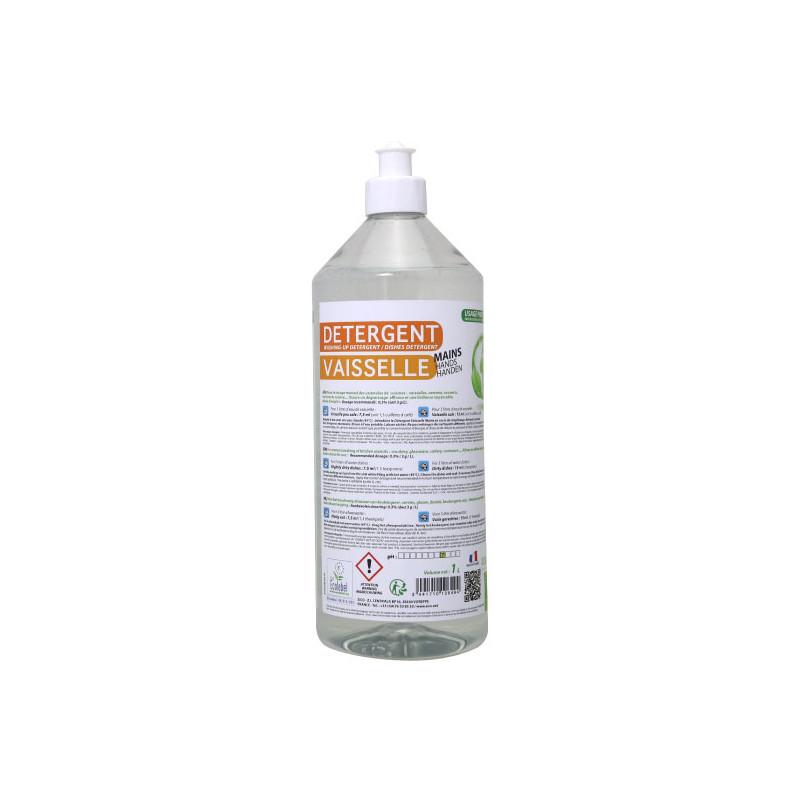 LIQUIDE VAISSELLE MANUEL / VITRES ECOLABEL KING FLACON DE 1L