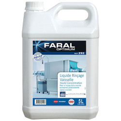 FARAL OPTIMUM 292 LIQUIDE DE RINCAGE EAUX DURES BIDON DE 5 L