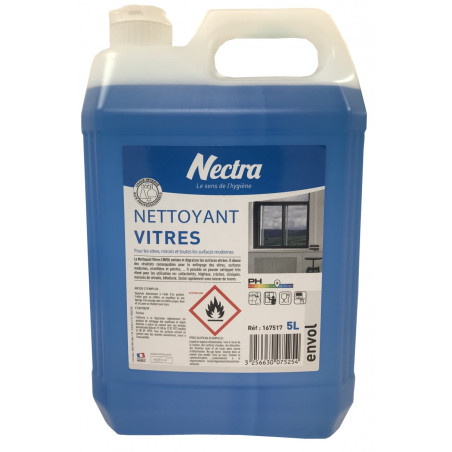 NETTOYANT VITRES ET TOUTES SURFACES ENVOL BIDON DE 5L