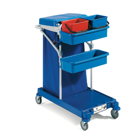 CHARIOT MORGAN 110 2 SEAUX 6L ROUES 125MM FILMOP (0701000MU)