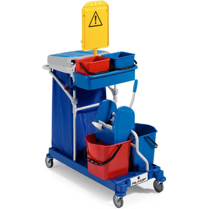 CHARIOT DE MENAGE MORGAN COMPACT 2115 2X6L+2X15L SANS PRESSE 