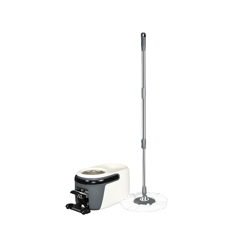 ENSEMBLE TURBOMOP DELUXE (SEAU+ESSOREUR ROTATIF+MANCHE ALU+2MOPS)