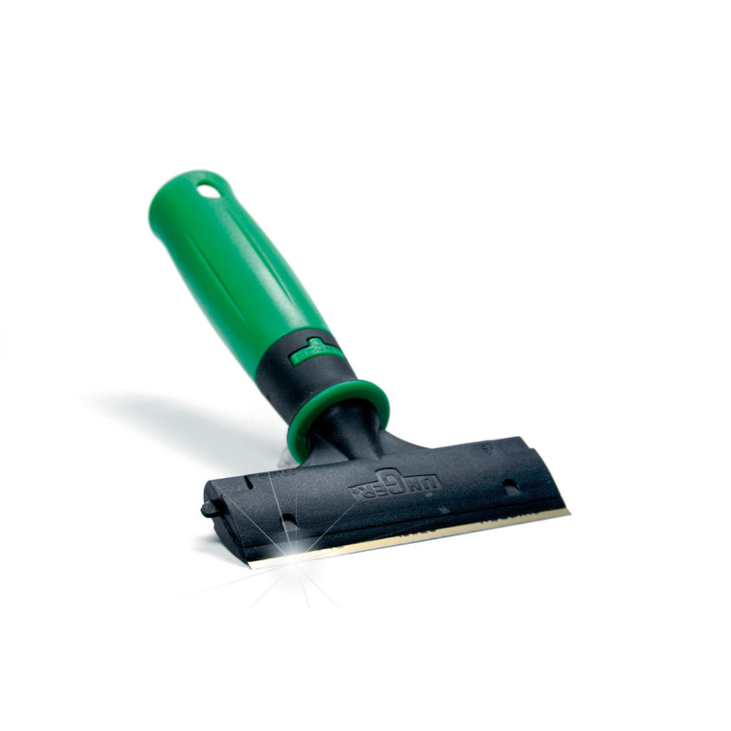 GRATTOIR VITRES ERGOTEC LAME TRIM 10CM POIGNEE COURTE UNGER (EG100) 
