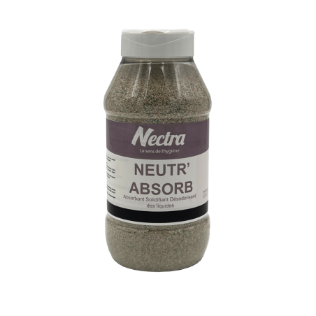NEUTR'ABSORB GELIFIANT POUDRE ABSORBANTE POUR LIQUIDES PARFUM EUCALYPTUS BOITE DE 1L 