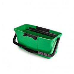 SEAU LAVEUR VITRES 12L VERT +TAMIS+CROCHET PORTE-OUTILS UNGER