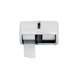 DISTRIBUTEUR PAPIER TOILETTE DEUX PETITS ROULEAUX AVEC MANDRIN EVADIS BLANC (01DH6001)