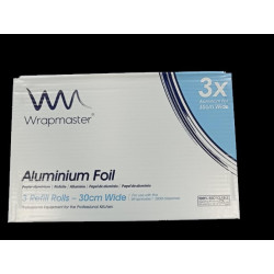 ALBAL BOBINE ALUMINIUM 30CMX90M POUR WRAPMASTER 3000 CARTON DE 3 BOBINES