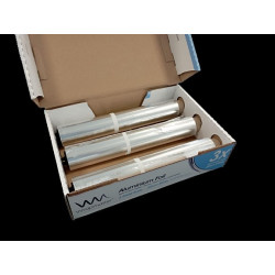 ALBAL BOBINE ALUMINIUM 30CMX90M POUR WRAPMASTER 3000 CARTON DE 3 BOBINES