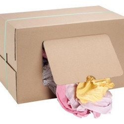 CHIFFONS COTON COULEUR ABSORBANT NON PELUCHEUX DFCE BOITE DE 10KG