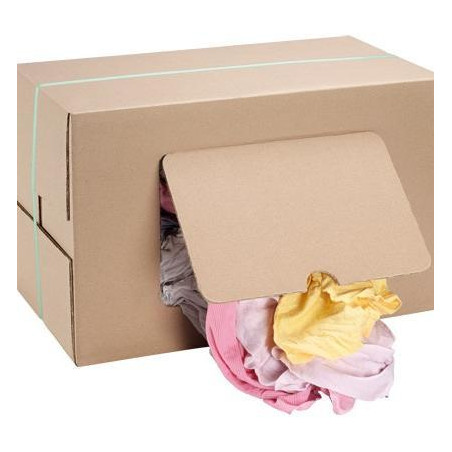 CHIFFONS COTON COULEUR ABSORBANT NON PELUCHEUX DFCE BOITE DE 10KG