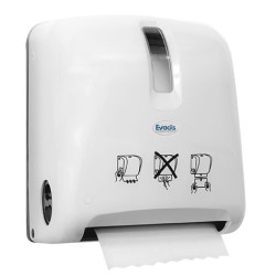 DISTRIBUTEUR ESSUIE MAINS SENSOR AUTOMATIQUE AUTOCUT BLANC EVADIS (01DE7201)