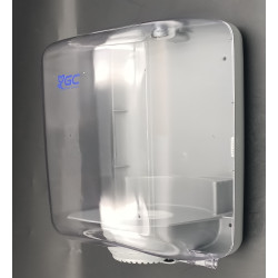DISTRIBUTEUR ESSUIE MAINS DEVIDAGE CENTRAL GRDE OUVERT 450F FUME GC