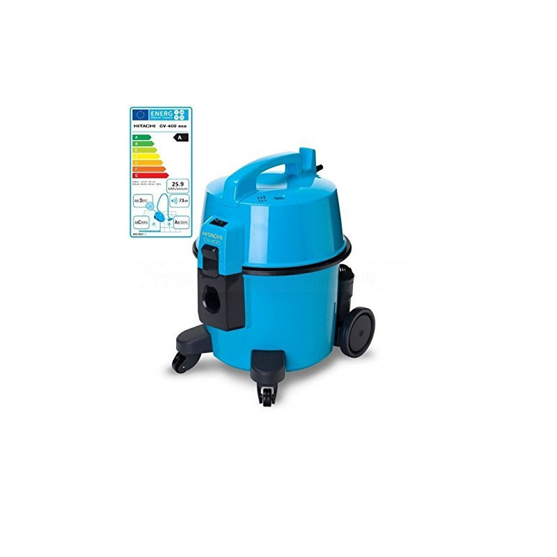 ASPIRATEUR HITACHI CV400 SANS SAC COULEUR BLEU FLUO