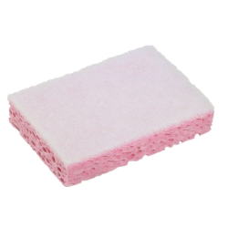 EPONGE DOUBLE FACE ROSE BLANCHE SPONREX 31 130X84X28 (LOT DE 10)