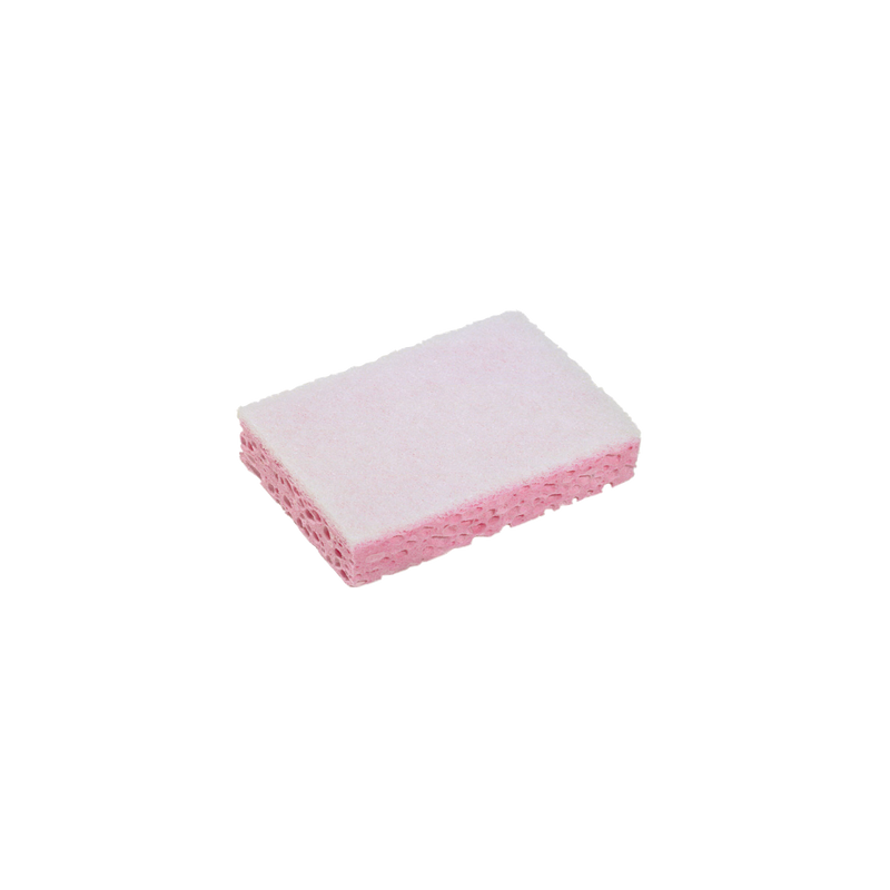 EPONGE DOUBLE FACE ROSE BLANCHE SPONREX 31 130X84X28 (LOT DE 10)