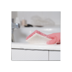 EPONGE DOUBLE FACE ROSE BLANCHE SPONREX 31 130X84X28 (LOT DE 10)