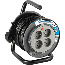 RALLONGE ELECTRIQUE ENROULEUR 15M