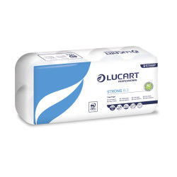 PAPIER TOILETTE 28,75M 250F 3PLIS LAIZE 9,4CM Ø10,5CM PURE OUATE BLANC LUCART (811789P)- COLIS DE 72 RLX