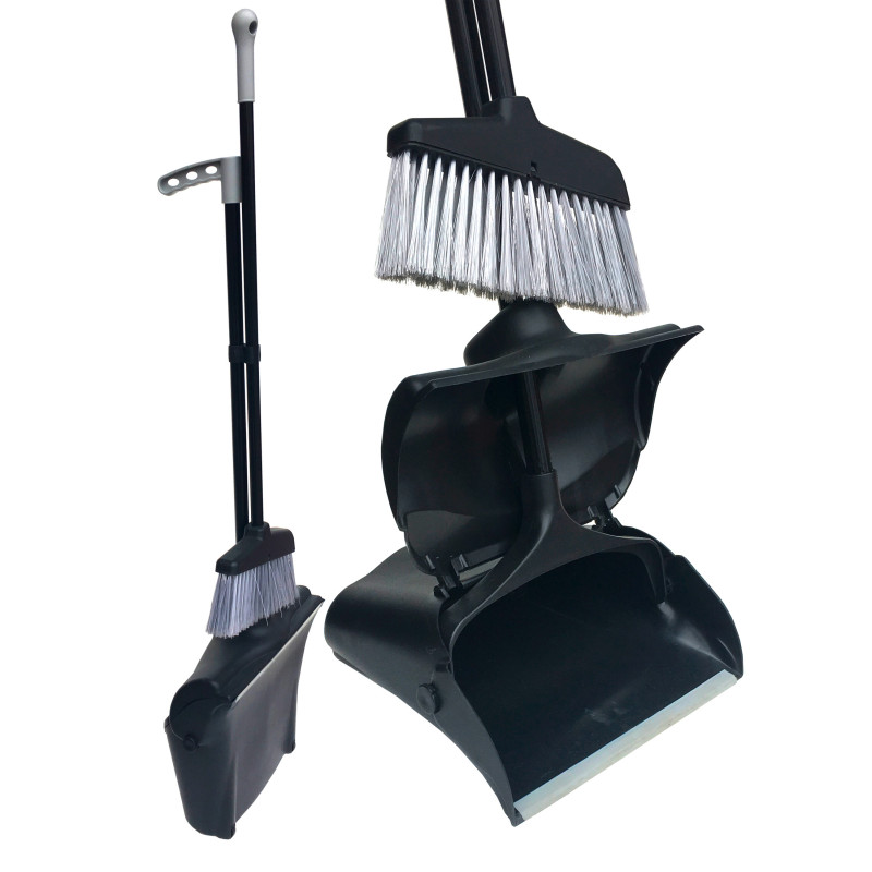 ENSEMBLE PELLE AEROPORT AVEC COUVERCLE LARGEUR 32CM +BALAI TELESCOPIQUE 78 A 130CM TAMPEL (FT429M)