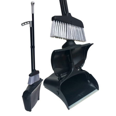 ENSEMBLE PELLE AEROPORT AVEC COUVERCLE LARGEUR 32CM +BALAI TELESCOPIQUE 78 A 130CM TAMPEL (FT429M)