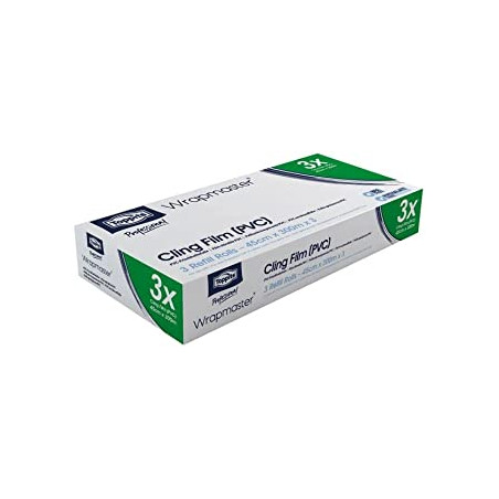 ALBAL BOBINE FILM ALIMENTAIRE 45CMX300M POUR DEVIDOIR WRAPMASTER 4500 CARTON DE 3 BOBINES