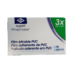 ALBAL BOBINE FILM ALIMENTAIRE 30CMX300M POUR WRAPMASTER 3000 CARTON DE 3 BOBINES (31C63)