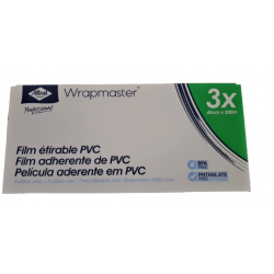 ALBAL BOBINE FILM ALIMENTAIRE 30CMX300M POUR WRAPMASTER 3000 CARTON DE 3 BOBINES (31C63)