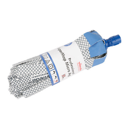 MOP MICROFIBRE A BANDES SUPERMOP MICRO AG VILEDA BLANC/BLEU 230G (VILEDA 138495)