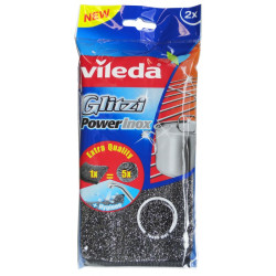 EPONGE VILEDA PAD GLITZI POWER INOX SACHET DE 2