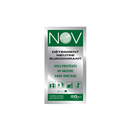 NOV 2D DETERGENT SURODORANT NON MOUSSANT PH: 7,5 PARFUM PAMPLEMOUSSE DOSETTES DE 20ML-CARTON DE 250