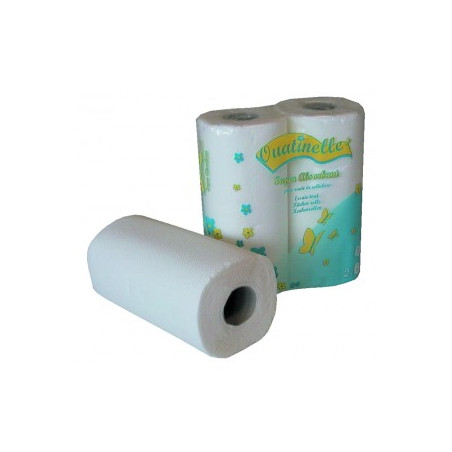ESSUIE TOUT MENAGER 50F 2PLIS LAIZE 23CM PURE OUATE BLANC GLOBAL HYGIENE (H220GOT)- CARTON DE 40 ROULEAUX