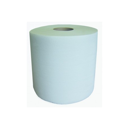 BOBINE 1000F 250M 24X25CM 2PLIS OUATE GAUFREE BLEU GLOBAL HYGIENE (GUM7669WZ)- LOT DE 2