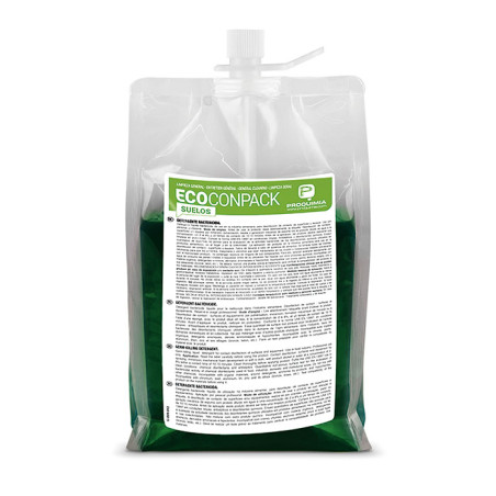 ECOCONPACK SUELOS DETERGENT PEU ALCALIN CONCENTRE POUR SOLS PH A 1 % : 9,0 ± 0,5 RECHARGE DE 2X1,5L