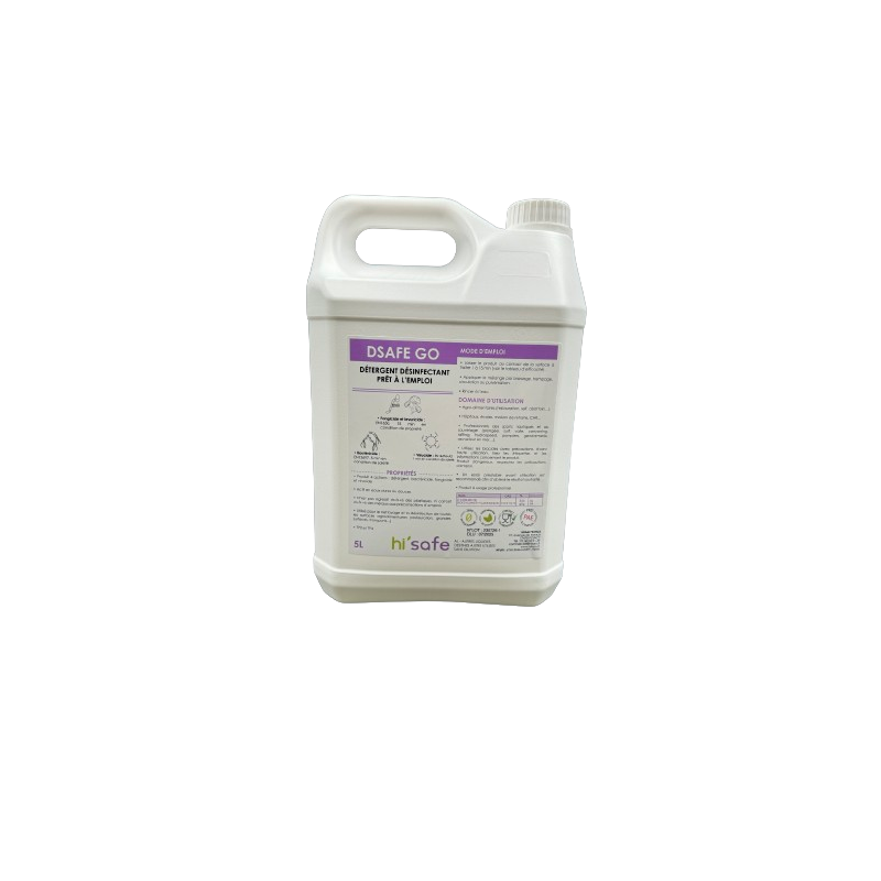 DSAFEGO DBA7400 DETERGENT BACTERICIDE FONGICIDE PRET A L'EMPLOI BIDON DE 5L