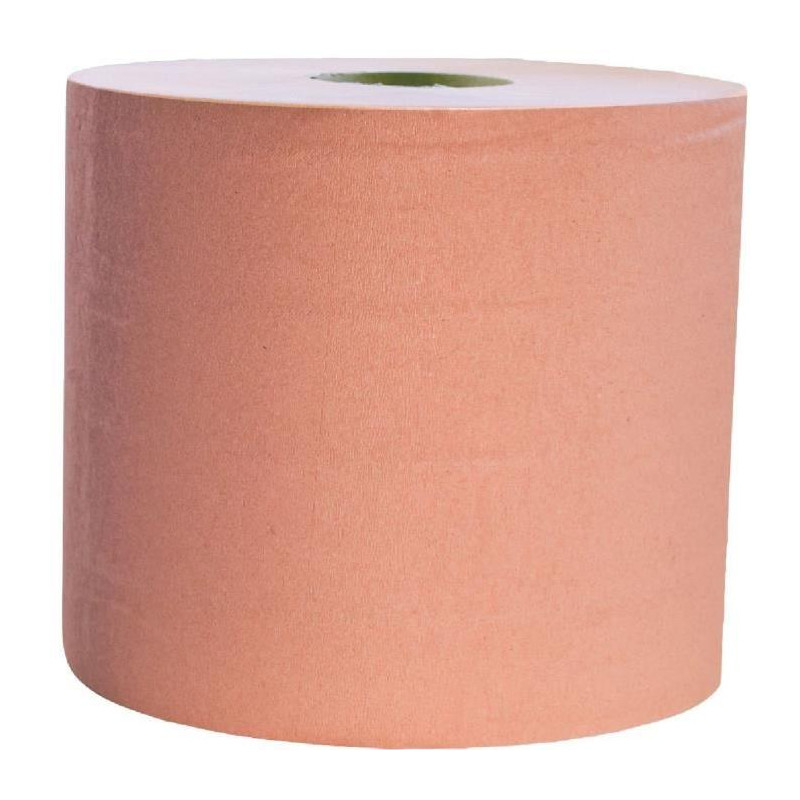 BOBINE 1500F 450M 22X30CM 2PLIS OUATE LISSE ROUGE BRIQUE GLOBAL HYGIENE (GCQ156LWZ)-LOT DE 2