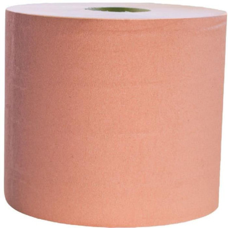 BOBINE 1500F 450M 22X30CM 2PLIS OUATE LISSE ROUGE BRIQUE GLOBAL HYGIENE (GCQ156LWZ)-LOT DE 2