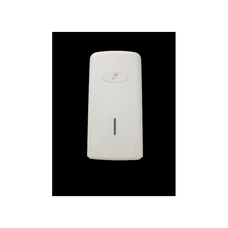 DISTRIBUTEUR PAPIER TOILETTE PLIE ENCHEVETRE ABS BLANC LAIZE JUSQU'A 12.5CM - HAUTEUR 23CM