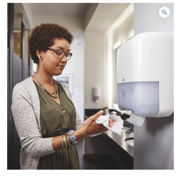 TORK ESSUIE MAINS AUTOCUT 150M 2PLIS LAIZE 21CM Ø19CM PURE OUATE ECOLABEL SYSTEME H1 (120069)-LOT DE 6