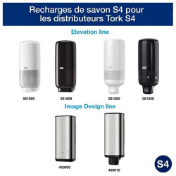 TORK DISTRIBUTEUR DE SAVON MOUSSE EN ACIER INOXYDABLE AVEC CAPTEUR INTUITION SYSTEME S4 - 1 UNITE