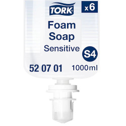 TORK SAVON MOUSSE EXTRA DOUX SYSTEME S4 CARTON DE 6
