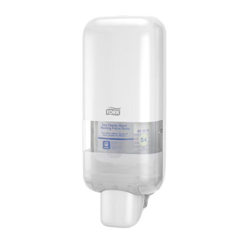 TORK DISTRIBUTEUR DE SAVON MOUSSE MANUEL SYSTEME S4 BLANC - 1 UNITE