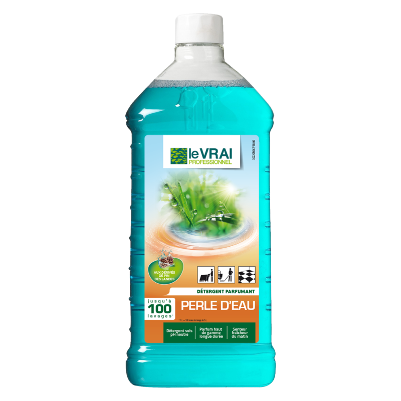 LVP NETTOYANT SURODORANT CONCENTRE PARFUM PH PUR: 8 PARFUM PERLE D'EAU (4264) FLACON DE 1L 