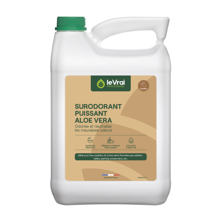 LE VRAI SURODORANT PUISSANT REMANENT PARFUM ALOE VERA BIDON DE 5L