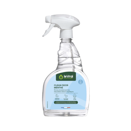 DESTRUCTEUR D'ODEURS PUISSANT LVP CLEAN ODOR PARFUM MENTHE VAPO DE 750ML