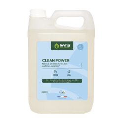LVP CLEAN POWER NETTOYANT DETACHANT SURFACES LAVABLES ECOLOGIQUE pH :11 / 11,5 (3719) BIDON DE 5L 